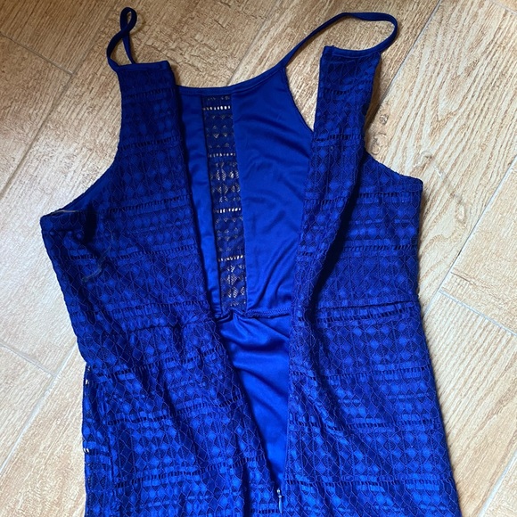 Royal Blue Razor Back Maxi Dress - Picture 7 of 8